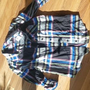 Justice flannel shirt NWT